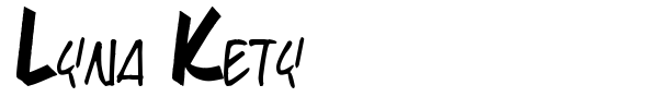 Lyna Kety font preview